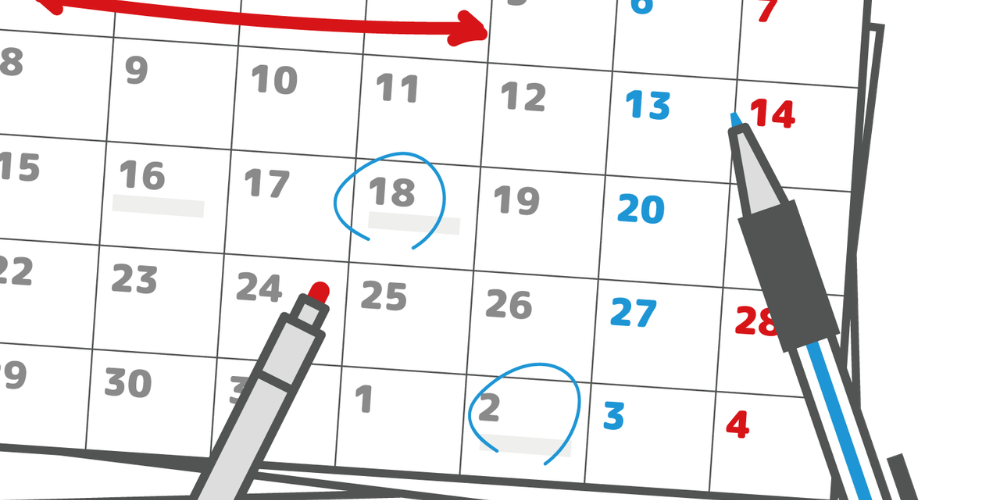 カレンダーの画像